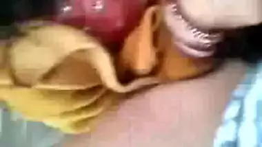 Northindian hot Girl's hairy Pussy fucked by BF in CAR