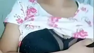 Two girls record their desi lesbian porn during a live show