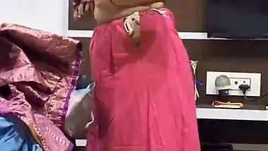 Hot MILF dress change caught by pervert husband