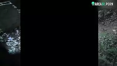 Mature aunty caught fucking with local guy outdoor In jungle, desi xxx mms