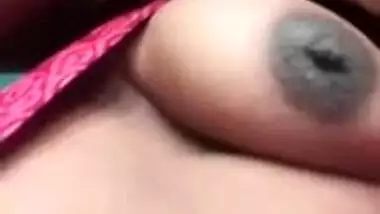 Hubby is on a work trip and often calls the Desi to see her boobs
