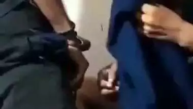 Village girl’s first blowjob MMS with her horny cousin