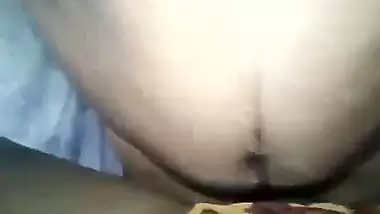 XXX sized penis nails Desi girl's pussy close-up in first-person MMS