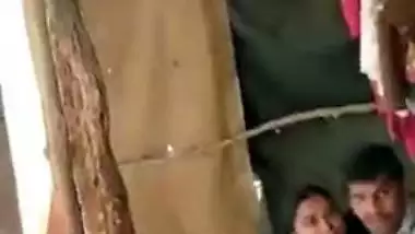 Husband caught unsatisfied wife she fuck with lover in barn, scandal Desi mms