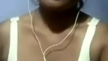 Desi webcam sweetie gladly shows off her tits for horny XXX client