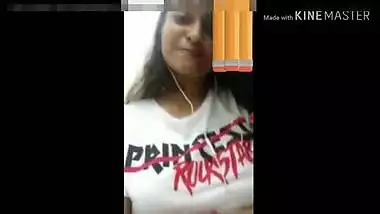 Desire is stronger than XXX ethic so Indian babe airs her sex tits