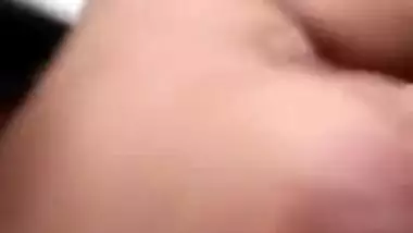 Man impatiently waits for a video call to see Indian wife's tits