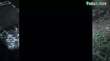 Mature aunty caught fucking with local guy outdoor In jungle, desi xxx mms