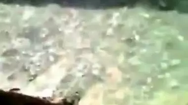 Desi Village girl nude bathing and self recording at open area