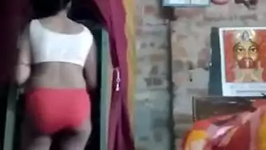 Desi Girl After Bathing Wearing Cloths