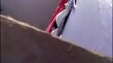 Adorable Desi aunty nude bathing outdoor secretly recorded on MMS by BF